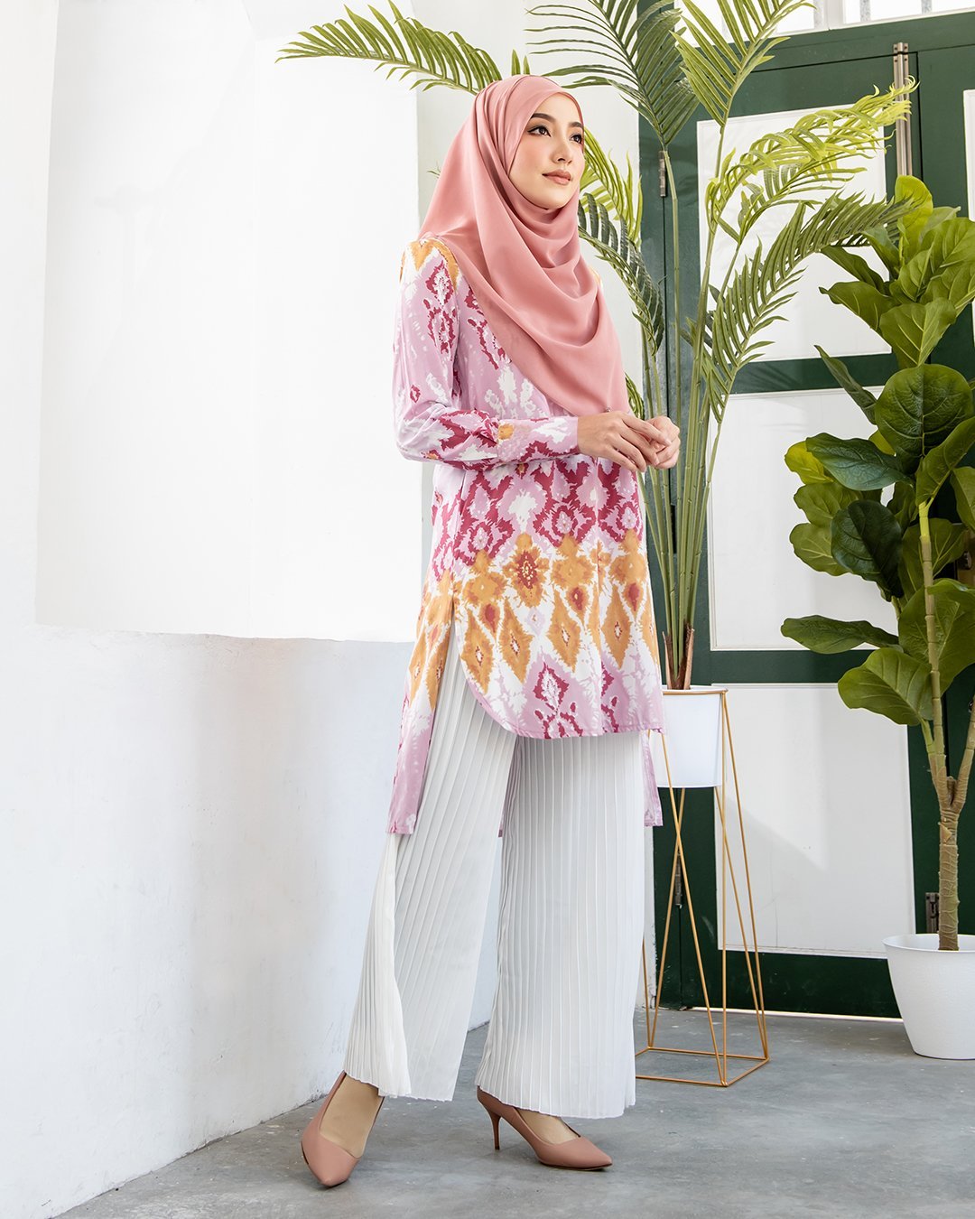 Blouse Tie Dye Fia - Rosemary Pink