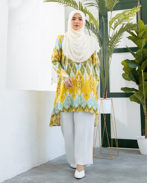 Blouse Tie Dye Fia - Yellowish Green