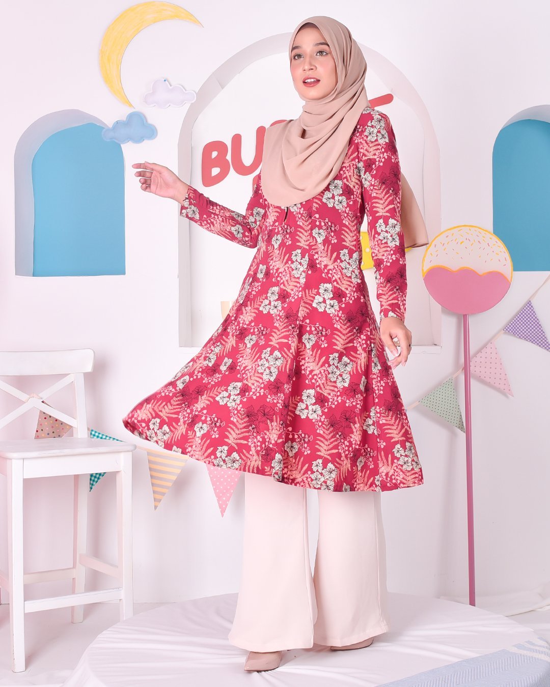 Tunic Cecilia - Hermosa Red