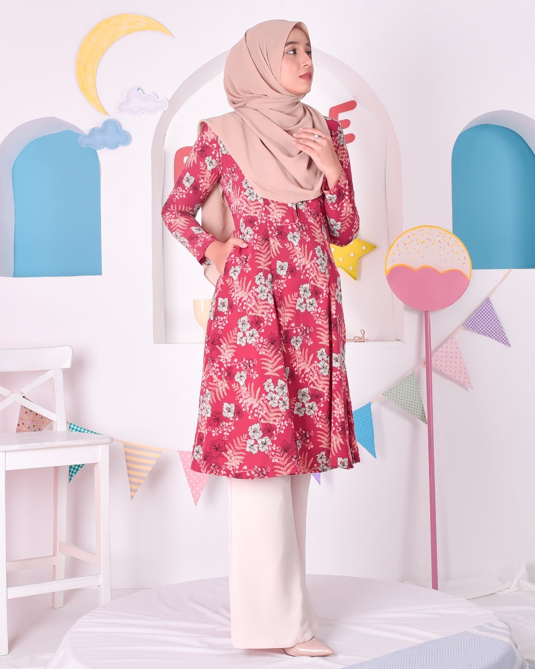 Tunic Cecilia - Hermosa Red