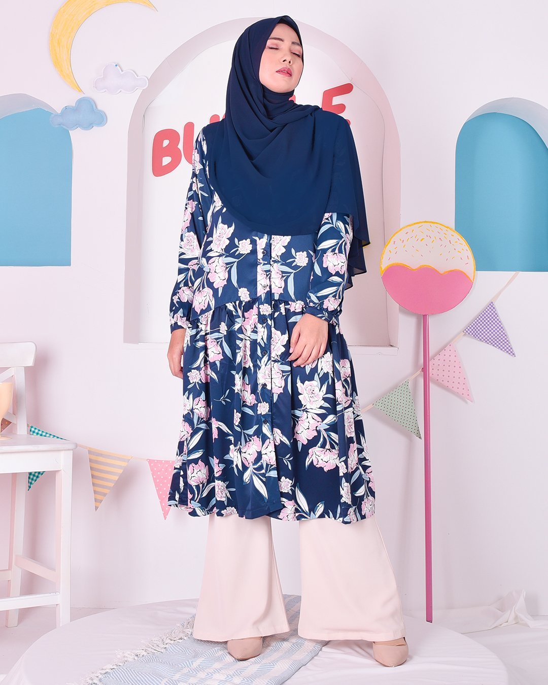 Tunic Charlee - Musk Blue