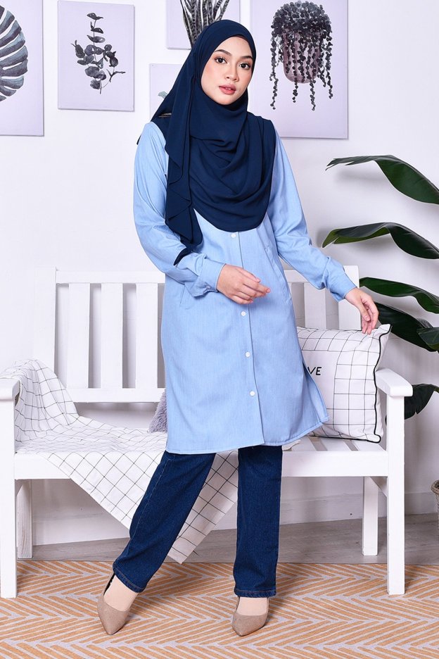 Tunic Denim Daniela - Bleach Blue