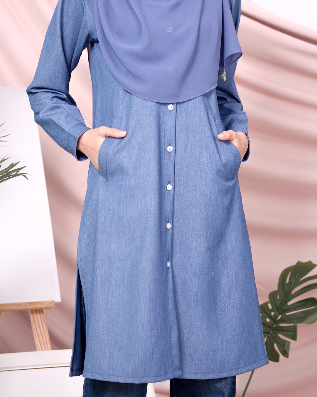 Tunic Denim Daniela - Flame Blue