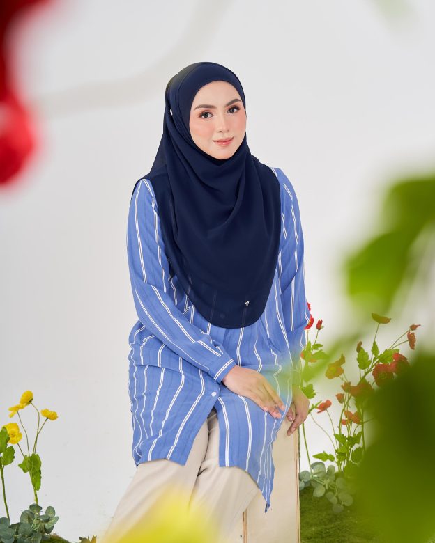Tunic Denim Dhalia Stripe - Denim Blue