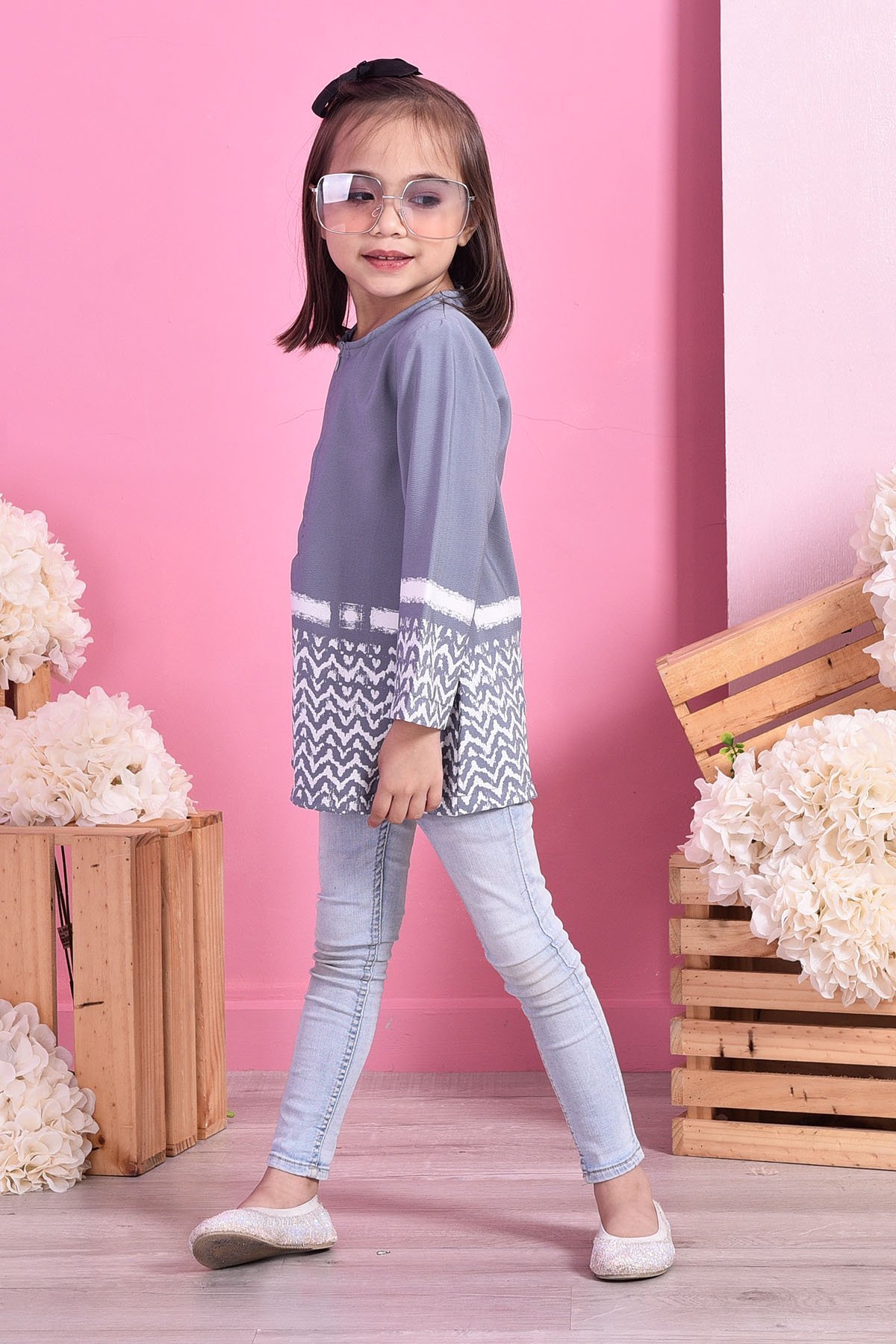 Tunic Devyn Kids - Grey