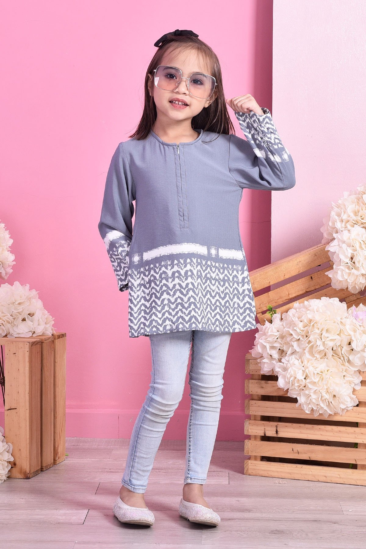 Tunic Devyn Kids - Grey