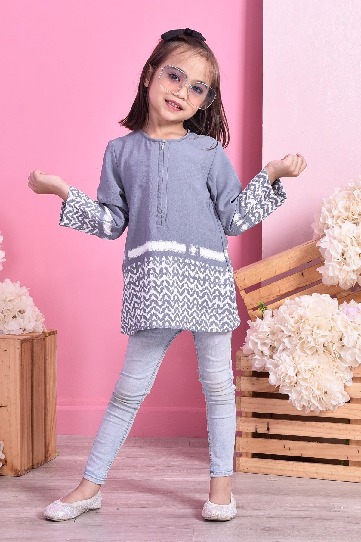 Tunic Devyn Kids - Grey
