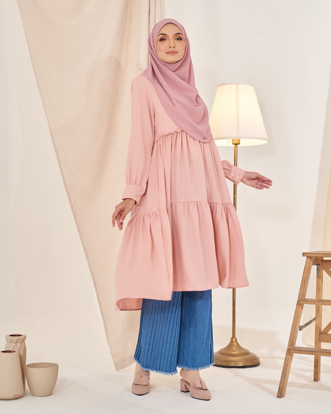 Tunic Endora - Cherry Pink