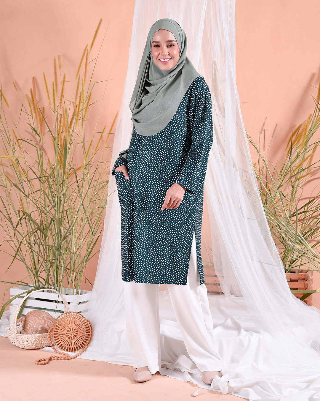 Tunic Kozi Narumi - Nature Green
