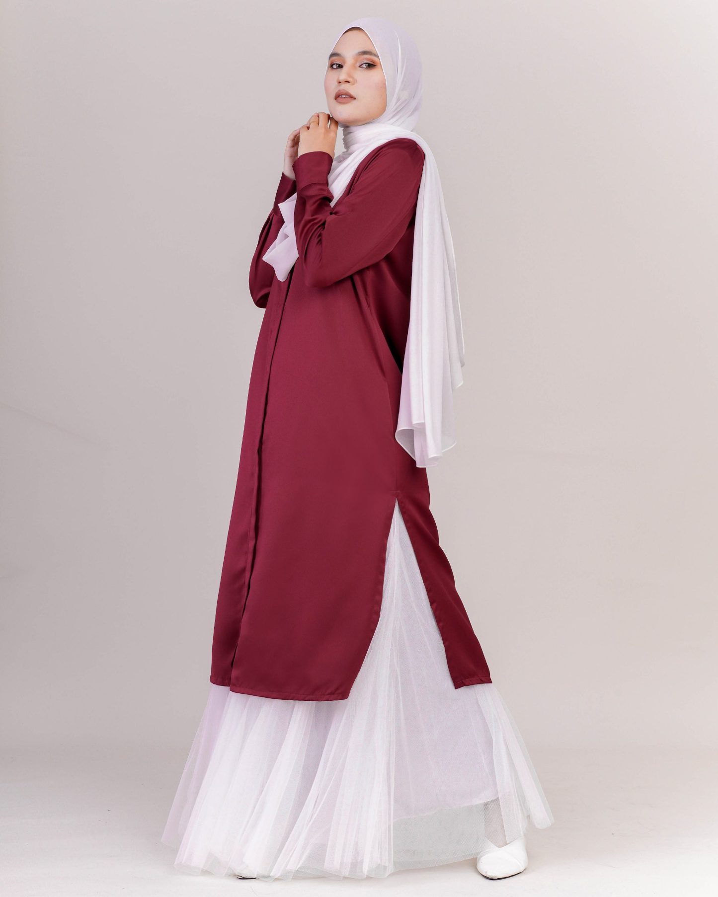 Tunic Luhfa Laluna X MCC - Maroon