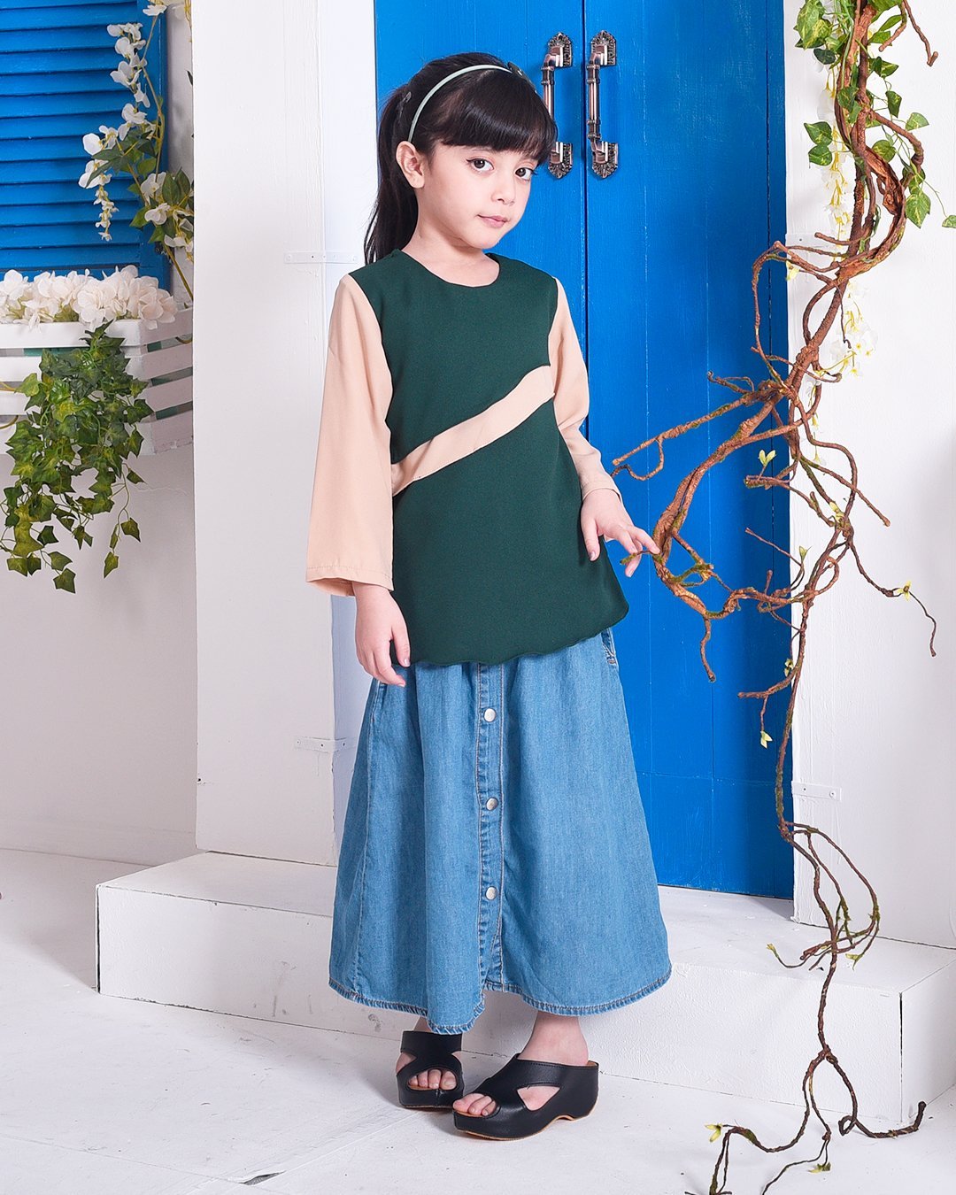 Tunic Milani Kids - Emerald Green
