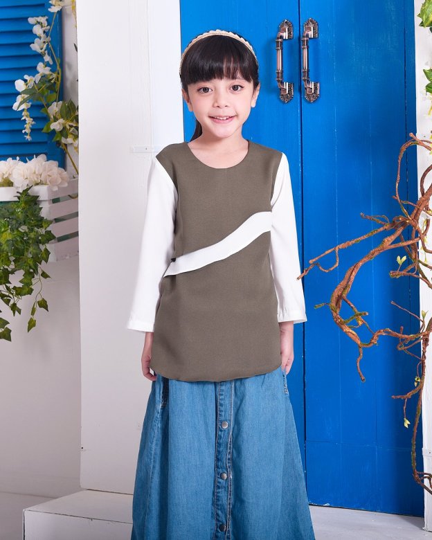 Tunic Milani Kids - Olive Green