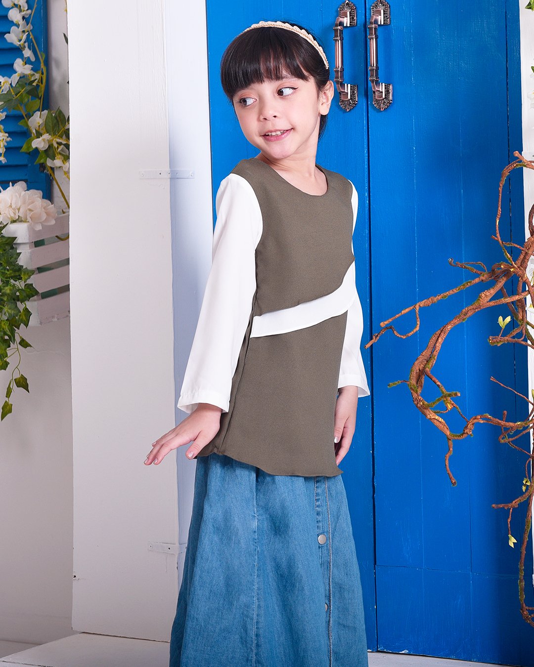 Tunic Milani Kids - Olive Green