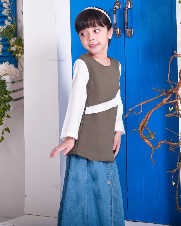 Tunic Milani Kids - Olive Green