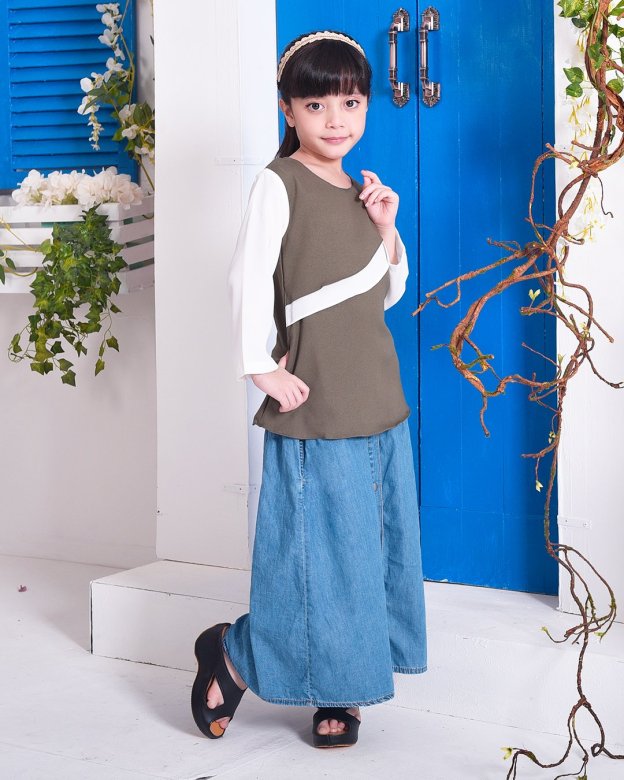 Tunic Milani Kids - Olive Green