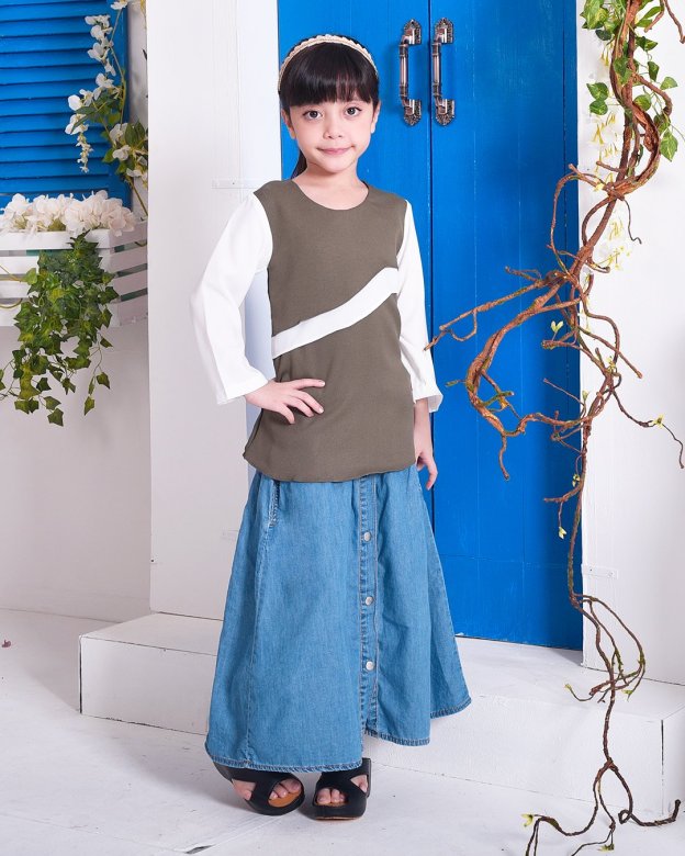 Tunic Milani Kids - Olive Green