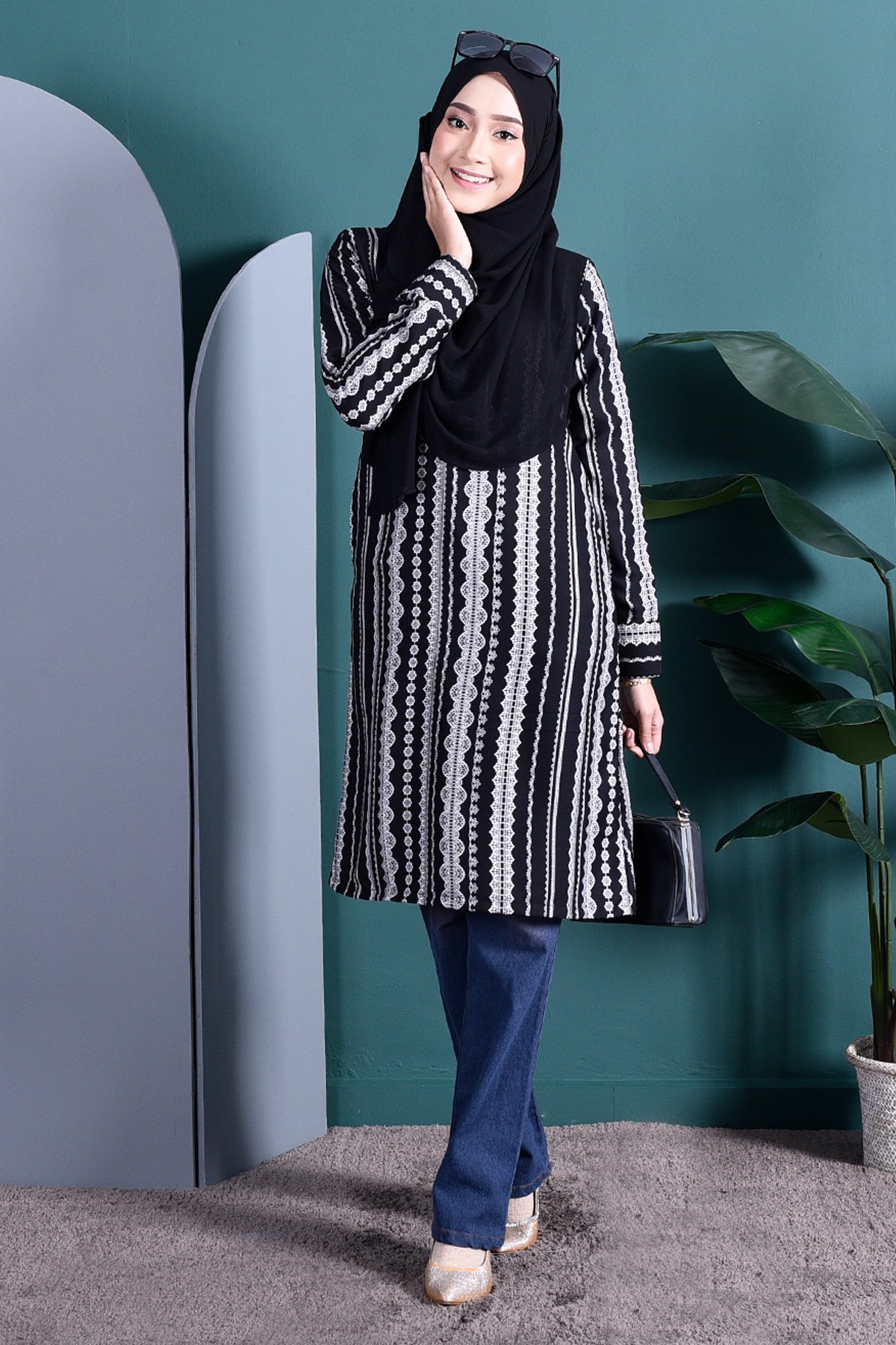 Tunic Mono Alia - Lace Black