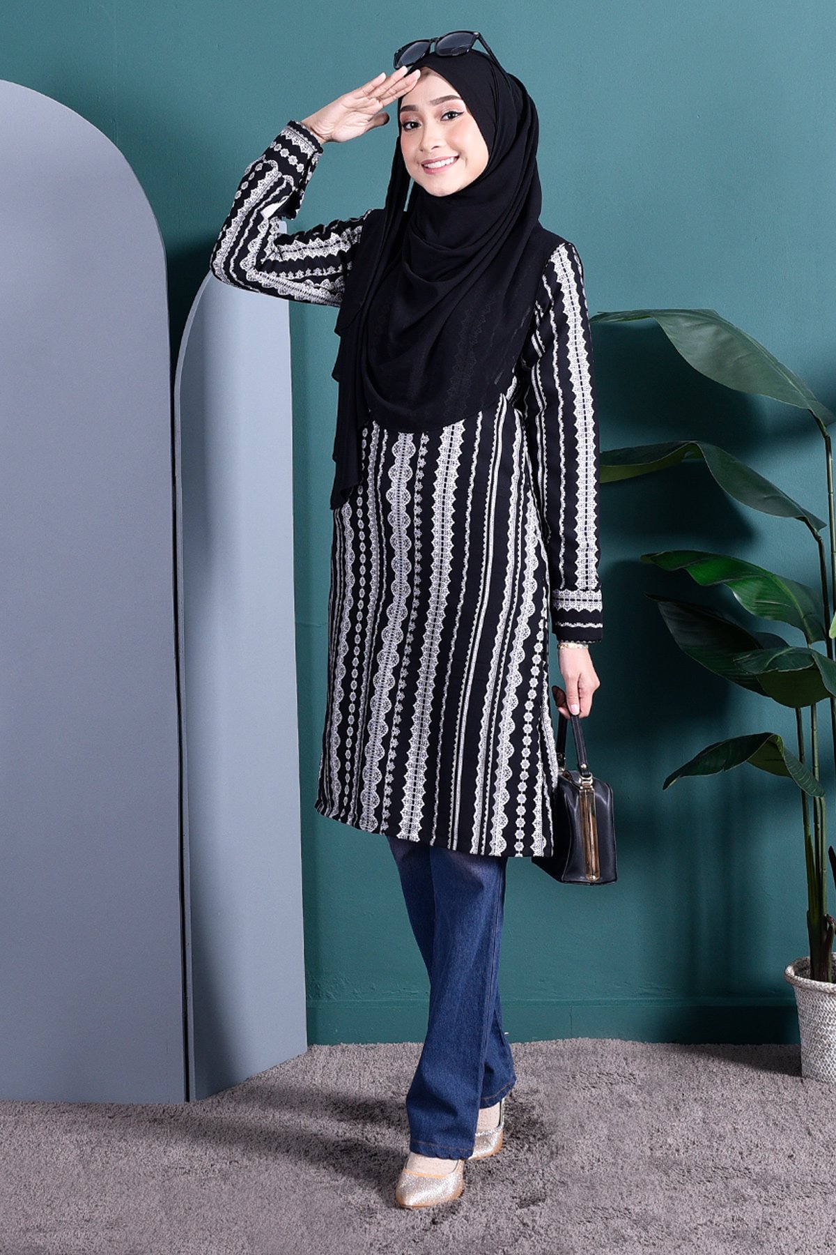 Tunic Mono Alia - Lace Black