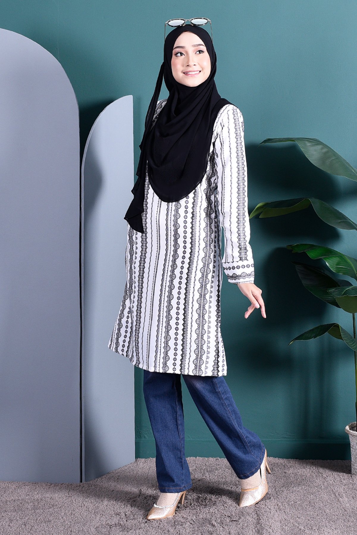 Tunic Mono Alia - Lace White