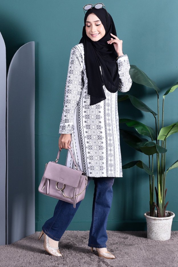 Tunic Mono Aria - Oriental White