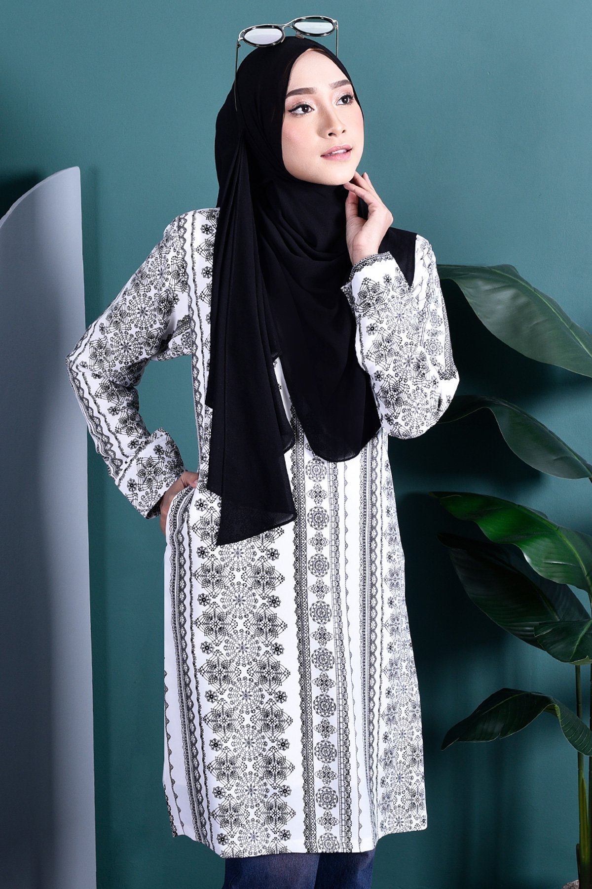 Tunic Mono Aria - Oriental White