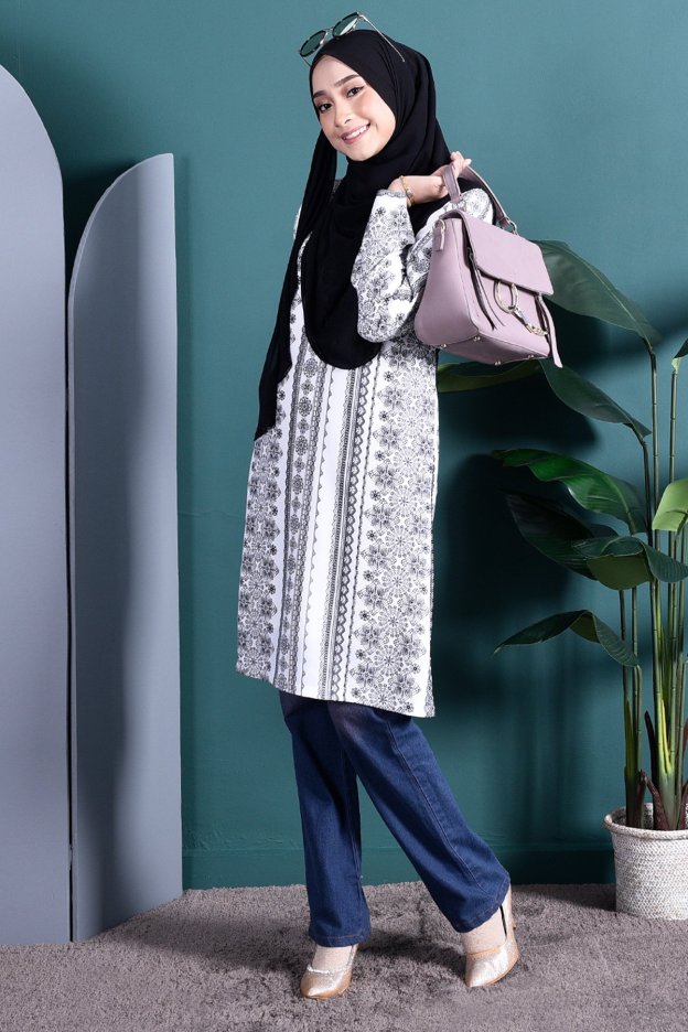 Tunic Mono Aria - Oriental White