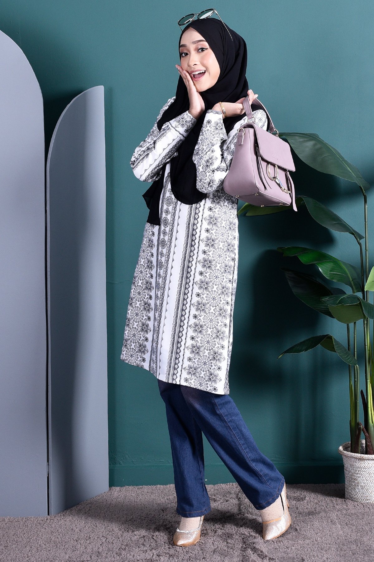 Tunic Mono Aria - Oriental White