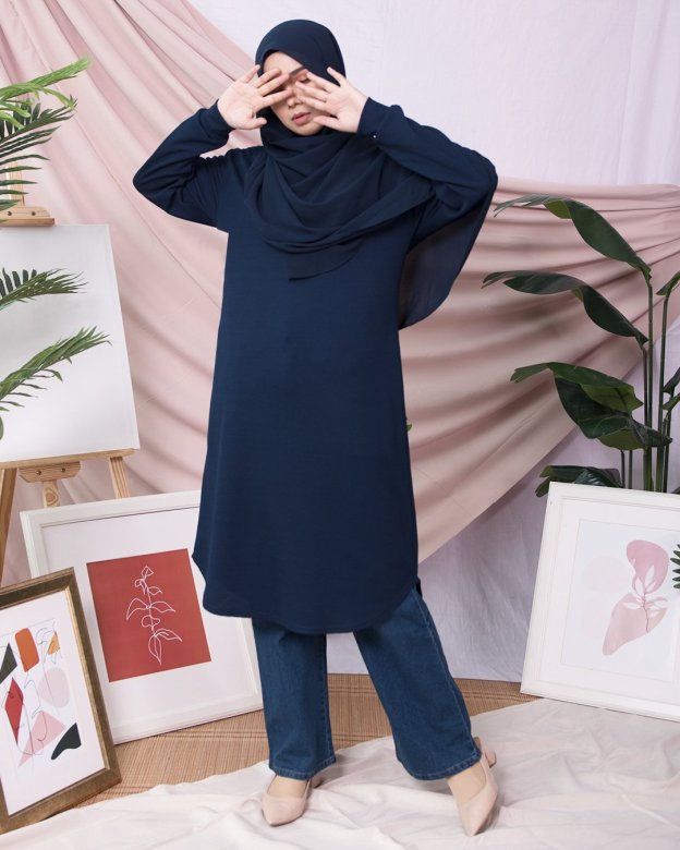 Tunic Naaila - Blue Black