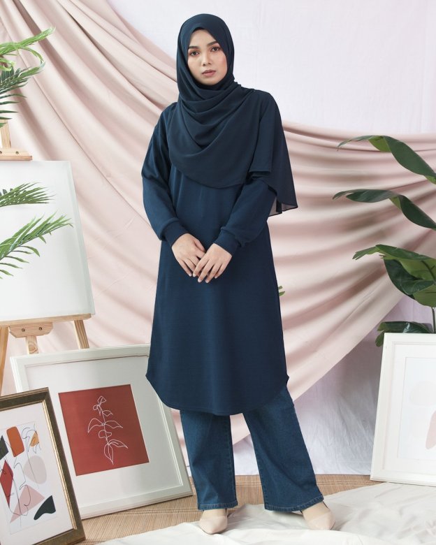 Tunic Naaila - Blue Black