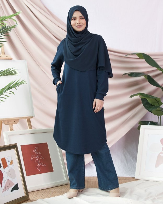 Tunic Naaila - Blue Black