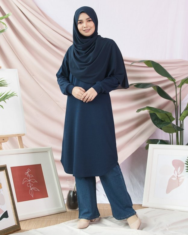 Tunic Naaila - Blue Black