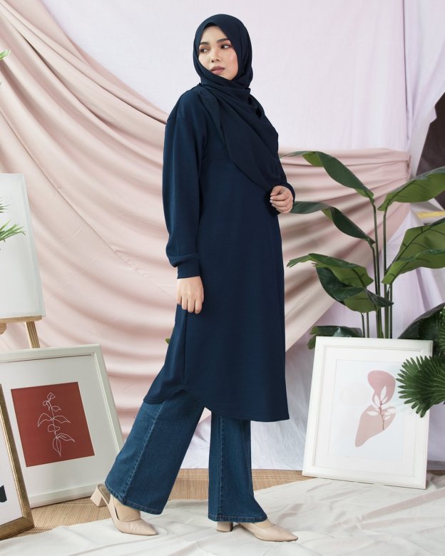 Tunic Naaila - Blue Black