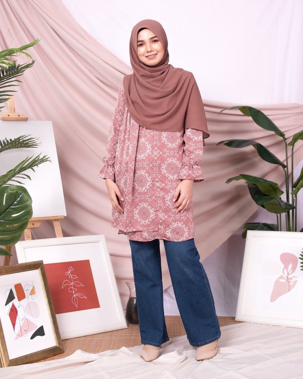 Tunic Nahda - Salmon Pink