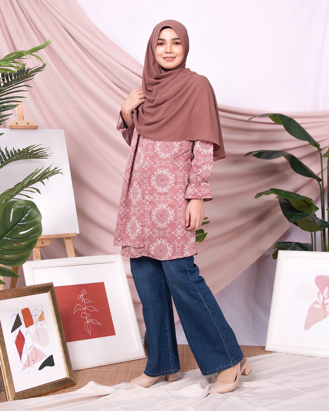 Tunic Nahda - Salmon Pink