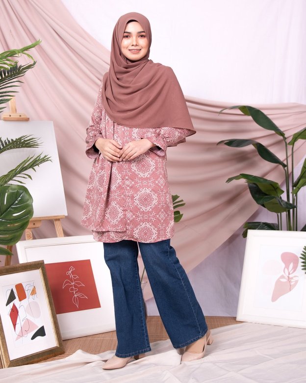 Tunic Nahda - Salmon Pink