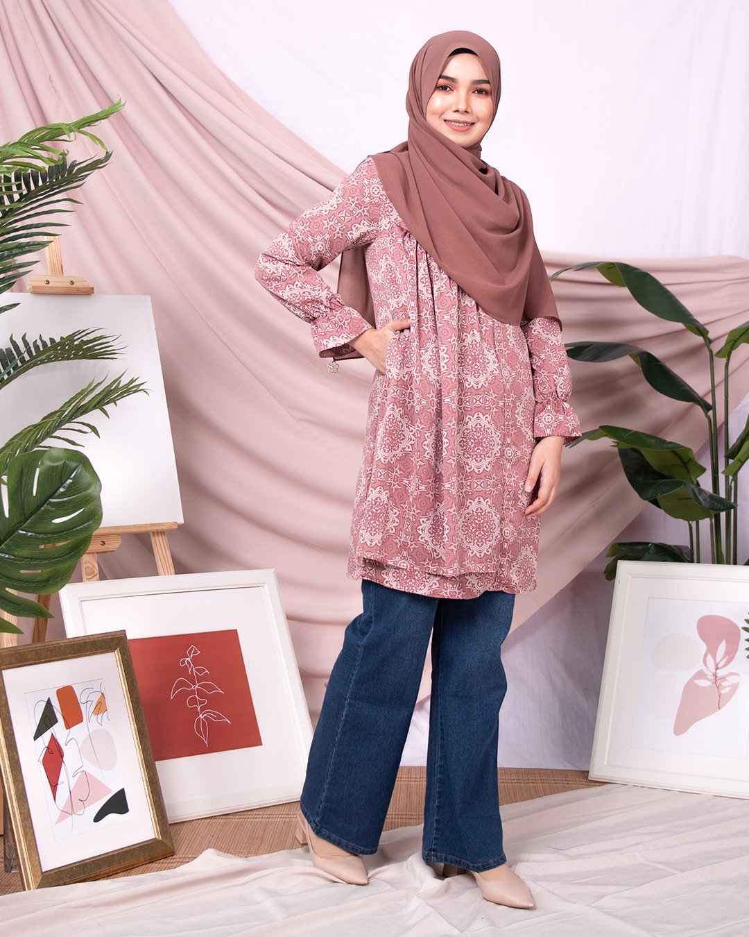 Tunic Nahda - Salmon Pink