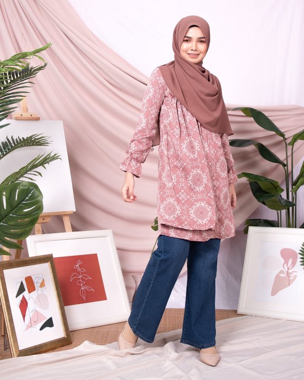 Tunic Nahda - Salmon Pink
