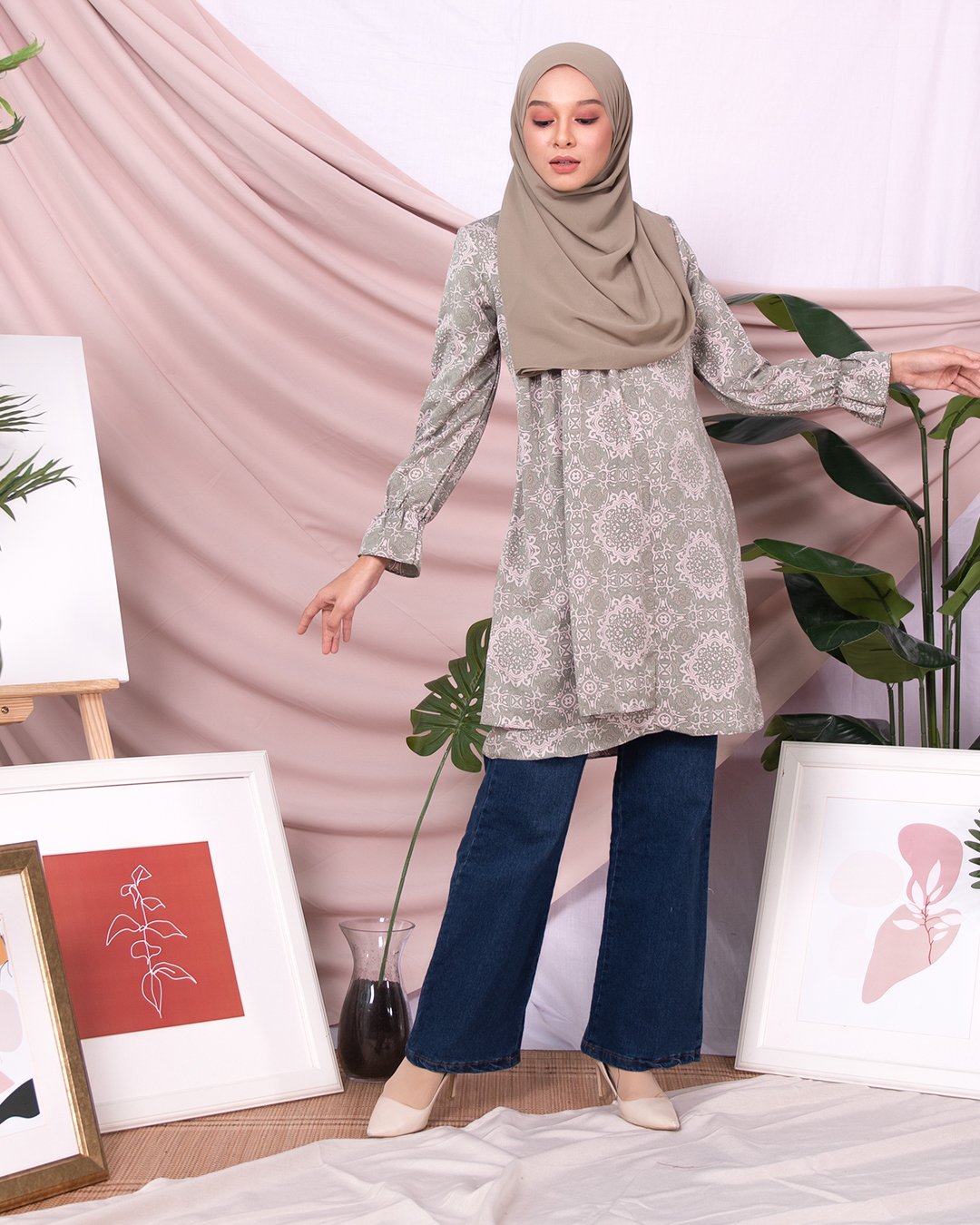 Tunic Nahda - Moss Green