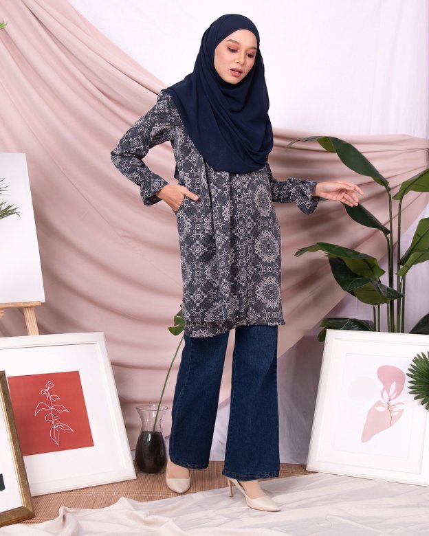 Tunic Nahda - Lava Grey