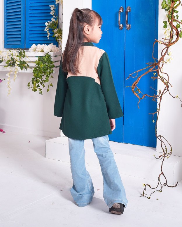 Tunic Rhonda Kids - Emerald Green