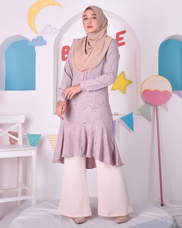 Tunic Ruffle Cindy - Sunset Brown