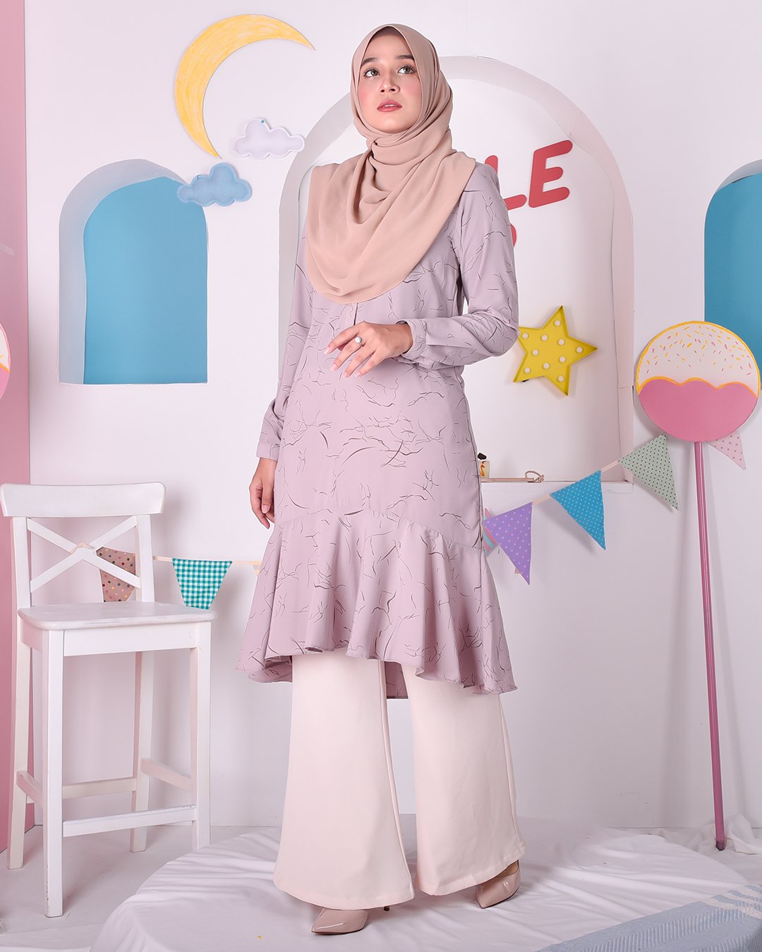 Tunic Ruffle Cindy - Sunset Brown