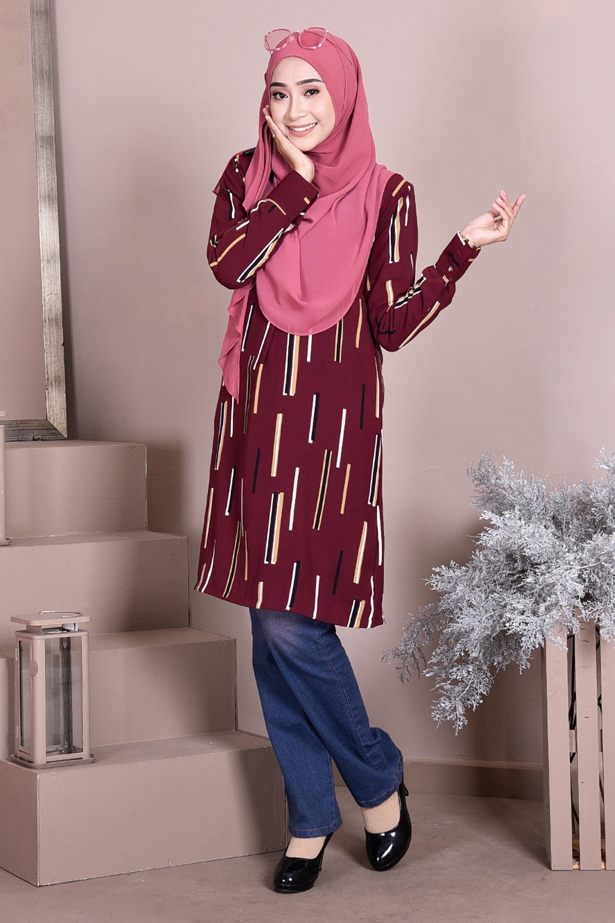 Tunic Savannah - Merlin Maroon