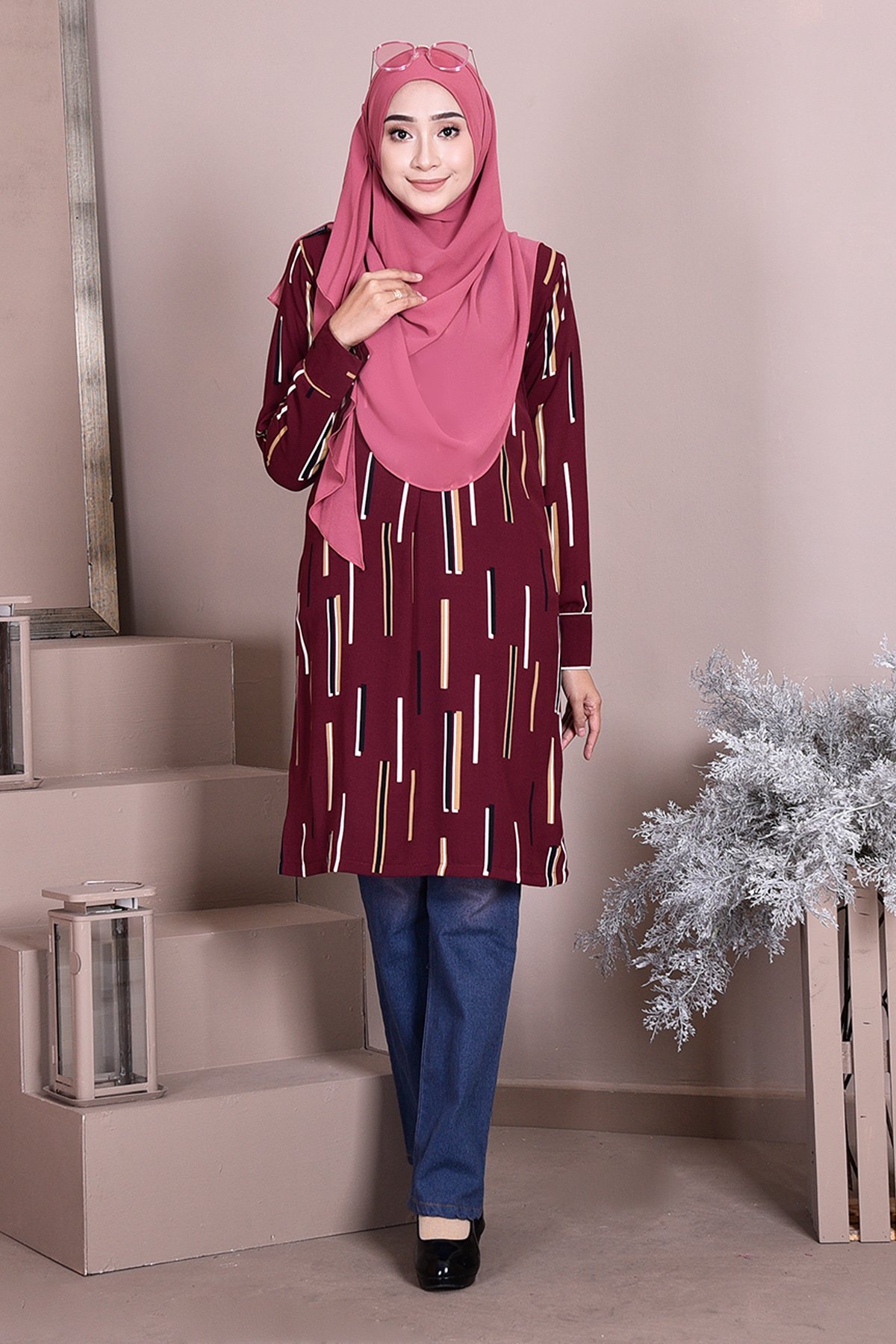 Tunic Savannah - Merlin Maroon