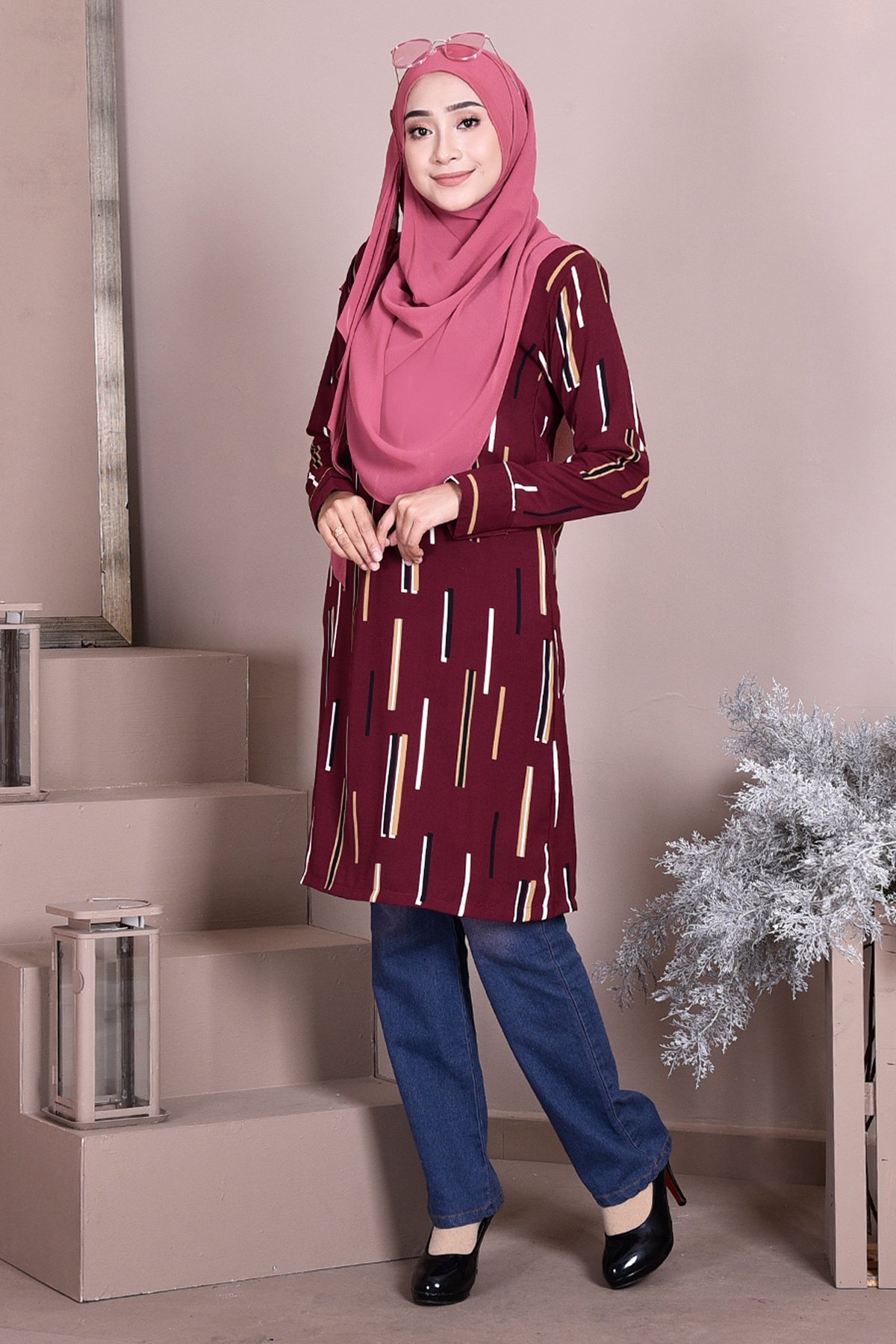 Tunic Savannah - Merlin Maroon
