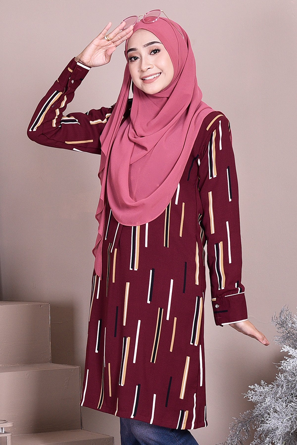 Tunic Savannah - Merlin Maroon