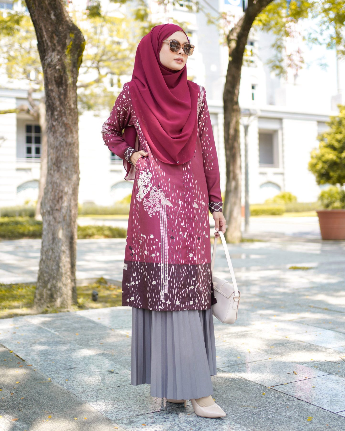 Tunic Sury - Ruby Maroon