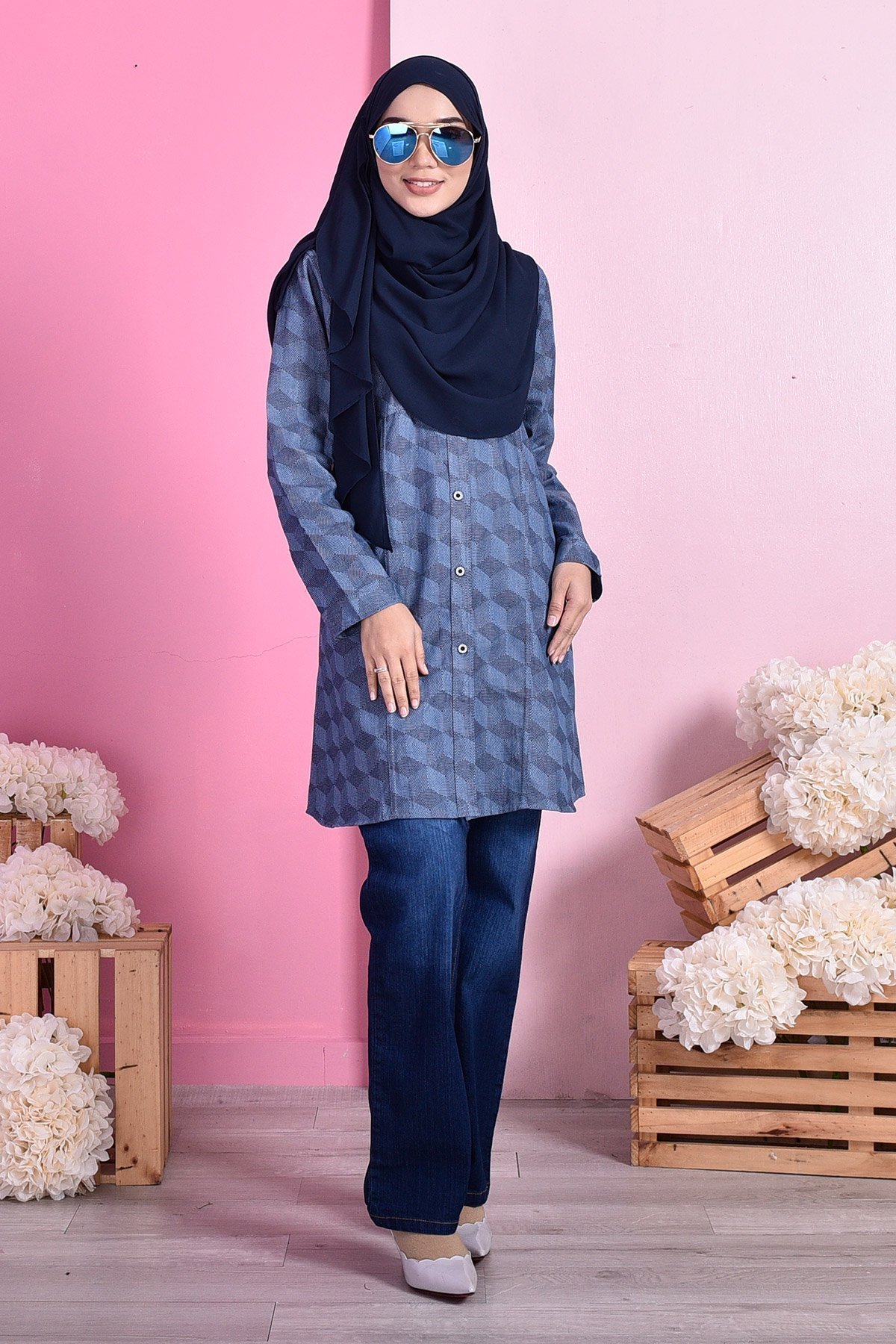 Tunic Tia Hawa Denim - Hexa Blue