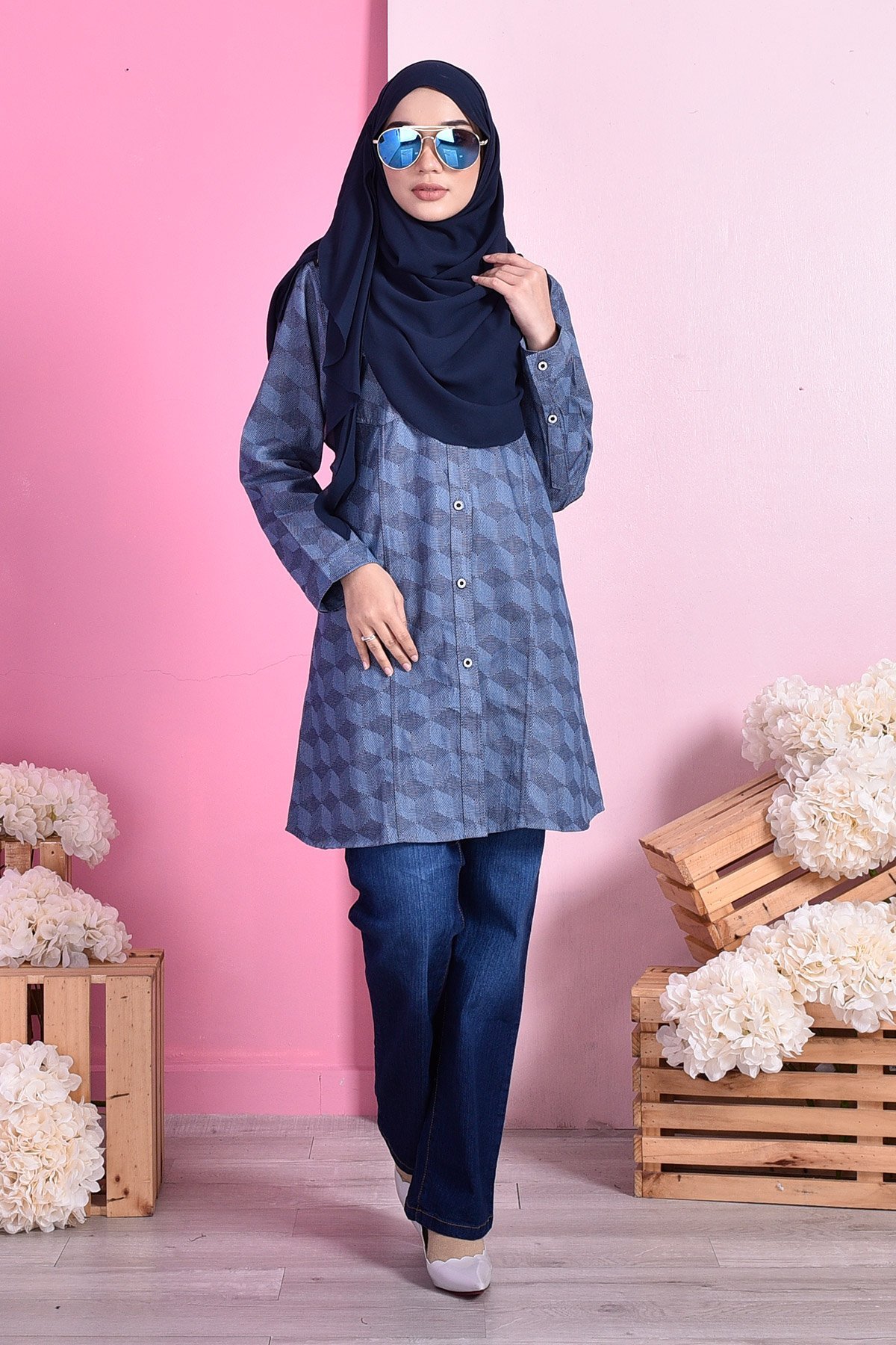 Tunic Tia Hawa Denim - Hexa Blue