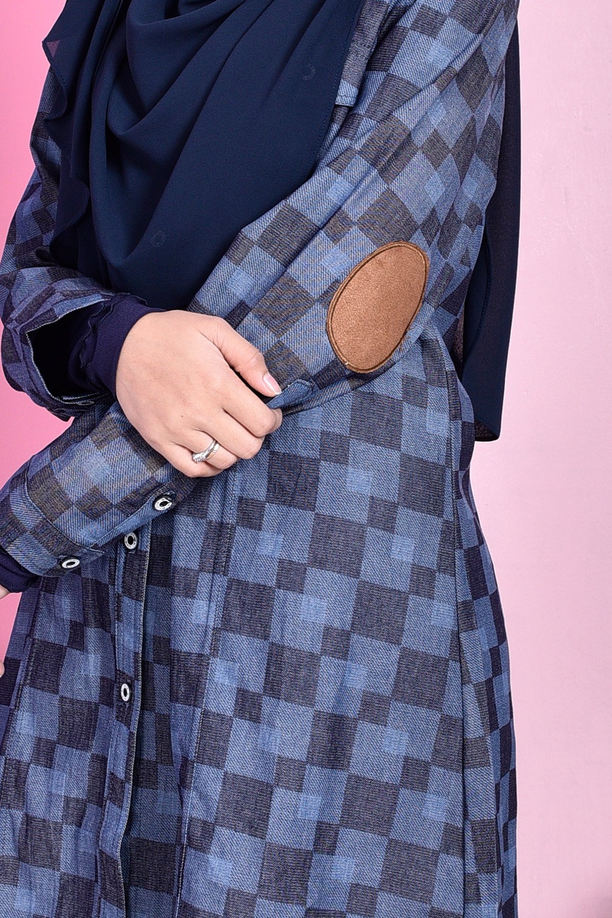 Tunic Tia Hawa Denim - Square Blue